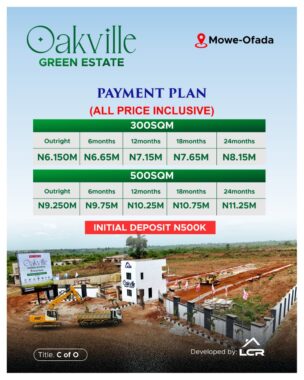 Oakville green estate mowe ofada ogun state 0011