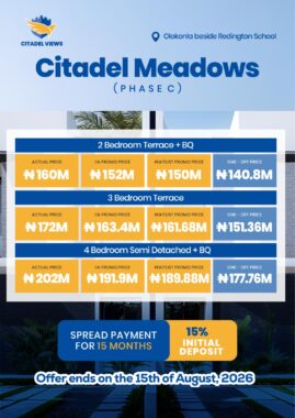 Citadel meadows sangotedo lagos 234