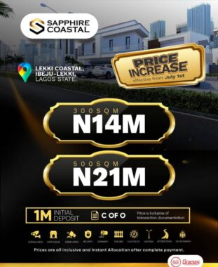 Sapphire coastal estate ibeju-lekki lagos