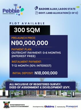 Pebble Island garden badore ajah lagos 02