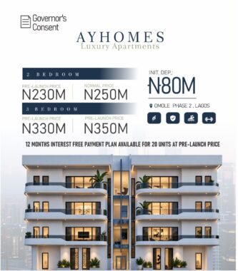 Ayhomes luxury apartment omole Berger lagos